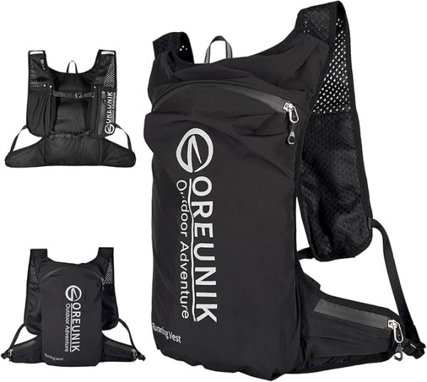 "7L Lightweight Reflective Running Hydration Vest – Adjustable Backpack with Phone Holder for Men & Women, Ideal for Hiking, Cycling & Marathons"