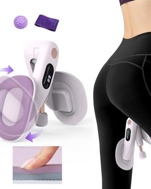 VANiGO Thigh Master & Hip Trainer – Kegel Exerciser for Pelvic Floor, Inner Thigh, Glutes, Arms & Back | Includes Resistance Band & Massage Ball | Ideal for Home Workouts & Postpartum Recovery