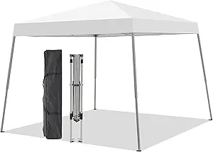 GDY 8x10 Ft Outdoor Pop-Up Canopy Tent – Portable Folding Gazebo Shelter with Carrying Bag, White Create instant shade and shelter with this easy-to-set-up 8x10 ft pop-up canopy tent from GDY. Perfect for patios, backyard gatherings, outdoor events, or camping trips, it features a durable folding frame, weather-resistant fabric, and comes complete with a convenient carrying bag for portability. Stylish in white, it’s both functional and elegant for any occasion.