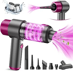 EYYA 4-in-1 Cordless Handheld Car Vacuum Cleaner – 15,000Pa High-Power Suction, Portable Mini Vacuum & Air Duster with LED Light – Ideal for Car, Home & Office Use