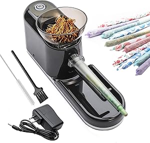 Electric Cone Filling Machine – Automatic Pre-Roll Machine for King Size Cones  Or a slightly longer version:  Electric Pre-Roll Cone Filling Machine – Automatic Rolling Machine for King Size Cones