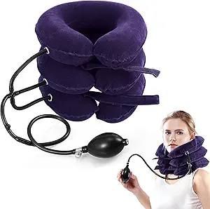 Adjustable Inflatable Cervical Neck Traction Device for Effective Neck Pain Relief