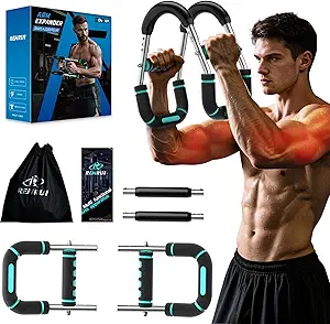 Twister Arm Trainer – Adjustable Resistance (40–130 lbs) | Upper Body Workout Equipment for Men & Women | Ergonomic Strength Trainer with Non-Slip Handles & Carry Bag – Ideal for Chest, Arms & Home Gym Use