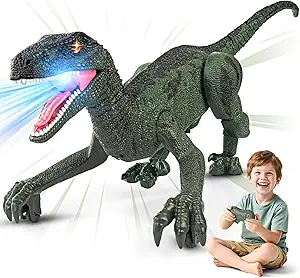 Remote Control Dinosaur Toy – Realistic Jurassic Fun for Kids Ages 3-12 Bring prehistoric adventures to life with this 2.4GHz remote control dinosaur toy! Designed for kids ages 3-5, 5-7, and 8-12, this interactive dino walks, roars with realistic sounds, and features a demo mode for exciting performances. Perfect for birthdays, parties, and Children’s Day, this rechargeable dinosaur toy makes a thrilling gift for young dinosaur lovers.