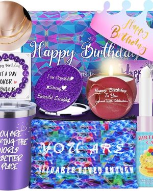 Unique Inspirational Birthday Gift for Women – Perfect for Her, Friend, Sister, Best Friend, Mom, Girlfriend, Wife, Teen Girls, or Bestie | Self-Care Basket Box Set