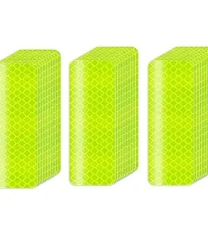 30 PCS Waterproof Reflective Tape - Self-Adhesive Safety Stickers, DOT-C2 Certified Reflector Tape for Outdoor Use on Bikes, Trucks, Cars, Motorcycles, Clothing, and Helmets, Fluorescent Green, 1.18" x 3.15"