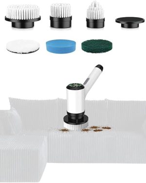 Electric Spin Scrubber for Modular Sectional Sofa – L-Shaped Living Room Sofa, No Assembly Needed, Dark Black