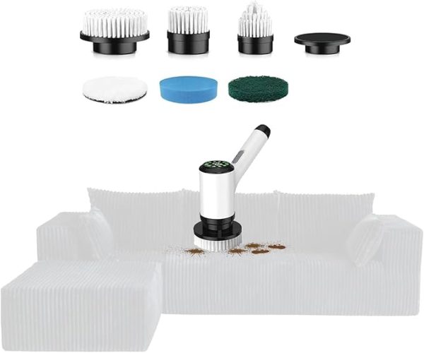 Electric Spin Scrubber for Modular Sectional Sofa – L-Shaped Living Room Sofa, No Assembly Needed, Dark Black