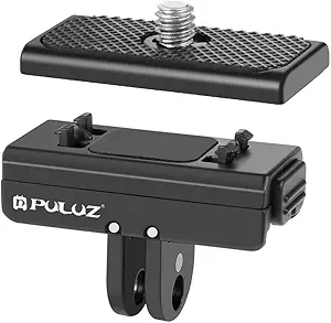 PULUZ Magnetic Quick Release Mount for Insta360 Ace/Ace Pro/X4 – Metal Camera Connection Plate Adapter and Tripod Mount Accessory Kit