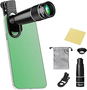 22X Telephoto Zoom Lens for Smartphones – Long Focus Camera Lens with Universal Clip for iPhone & Android