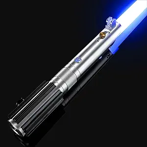 Upgraded ANK Lightsaber with App Control – Smooth Swing, 16 Sound Effects, 3 Light Effects, and 16 Color Options | Metal Dueling Lightsaber for Adults & Kids | Perfect for Cosplay & Gifts (RGB-ANK)