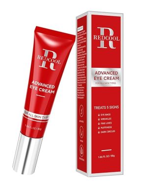 Wine Red Retinol Eye Cream – Anti-Aging Formula with Retinol & Peptides for Fine Lines, Puffiness, Dark Circles, and Daily Under-Eye Care