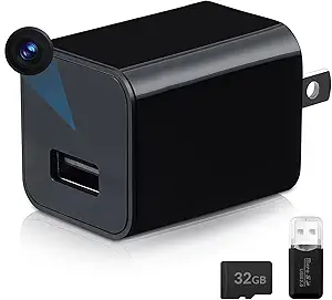 HD 1080P Nanny Cam Hidden in Wall Outlet with Motion Detection