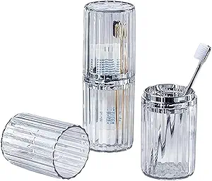 Portable Travel Toothbrush Case – Large Toothbrush & Toothpaste Holder for School, Camping, and Business Trips