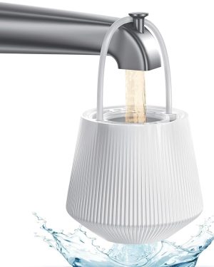 Upgraded Bathtub Water Filter for Baby & Family – KDF-55 Bath Filter Removes Chlorine, Lead, Fluoride & Heavy Metals | Softens Hard Water | Protects Skin, Hair & Nails | Easy Installation