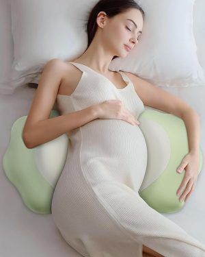 Memory Foam Pregnancy Pillow for Sleeping – Maternity Support for Back, Belly & Hips | Adjustable Travel Wedge Pillow for Side Sleeping | Includes Cooling Pillowcase