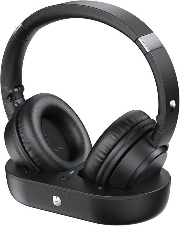 ChatGPT said:  Wireless TV Headphones for Seniors – Comfortable Over-Ear Design, Easy-to-Use Charging Dock with Built-In Transmitter, Zero-Lag Audio, 65-Hour Battery, Perfect Gift for Parents & Elderly Viewers