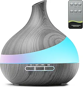 500ml Essential Oil Diffuser with Remote Control – Ideal for Hotel, Spa, Yoga Room, and Bedroom Humidification. Features 14 Color LED Night Lights for Relaxation, Perfect for Kids and Women at Home.