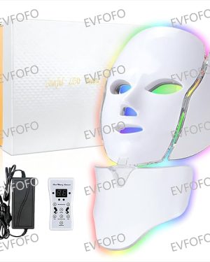 White LED Face Mask for Red Light Therapy — At-Home Facial Treatment