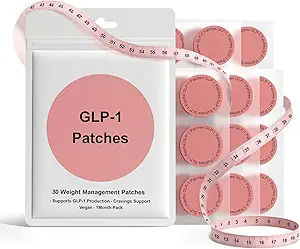 GLP-1 Patches – 30 Count | Natural Ingredient Cosmetic Patch for Men and Women | Supports Post-Exercise Recovery and Enhances Visible Results