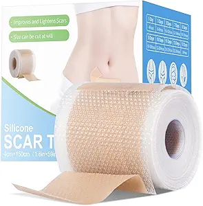 Medical-Grade Silicone Scar Tape – 1.6” x 60” Roll (1.5M) for Scar Treatment