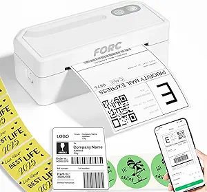 Forc 4x6 Thermal Shipping Label Printer – Ideal for Small Business & Office Use