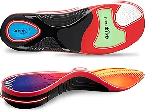 Plantar Fasciitis Orthotic Insoles for Flat Feet – High Arch Support Inserts for Men & Women, Heavy-Duty Work Boot Insoles (Up to 240 lb), Relieves Arch Pain, Shock Absorption, 1 Pair