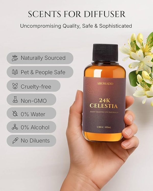 AROMADD 24K Celestia Diffuser Oil – Inspired by the Signature W Hotel Scent | 3.38 Fl Oz (100ml)