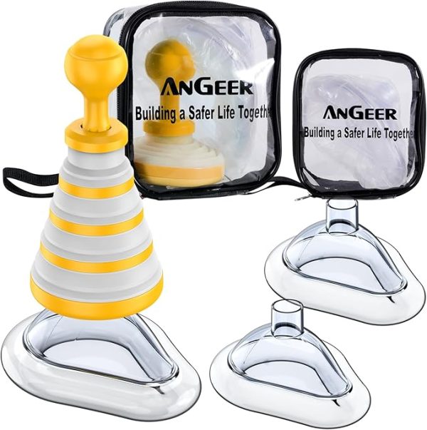 EasyFoldVac Portable Choking Rescue Device – Collapsible Airway Suction for Babies, Children & Adults | Compact First Aid Kit for Home Use