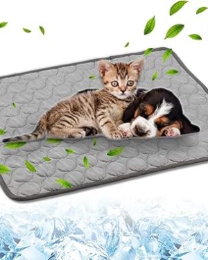 2025 Pet Cooling Mat – Washable & Portable Summer Pad for Dogs & Cats, Indoor & Outdoor Cool Bed (Small)