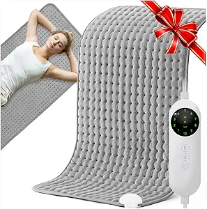 Extra-Large 20" x 40" Heating Pad – Electric Relief for Back, Shoulder, Knee & Leg Pain