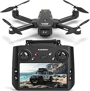 GPS Drone with 1080P Camera for Adults – 4.5” LCD Screen Controller, Follow Me Mode, 5GHz FPV Real-Time Transmission, GPS Auto Return, Supports Up to 32GB SD Card, Lightweight RC Quadcopter (<249g), Long Flight Time – Beginner Friendly