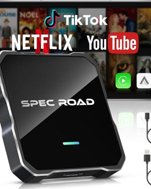 Wireless CarPlay & Android Auto Adapter – Plug & Play for iPhone and Android