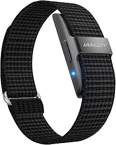 IAMJOY Smart Health Wristband – Wearable Fitness & Activity Tracker with Multi-Sport Modes, Continuous All-Day Health Monitoring, Sleep and Stress Improvement, Wellness Features, and Free App – Black