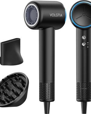 High-Speed Hair Dryer with Diffuser – 110,000 RPM Professional Blow Dryer, 1400W Power, Negative Ion Technology, 6.5 ft Cord – Fast Drying for Curly Hair, Women & Men