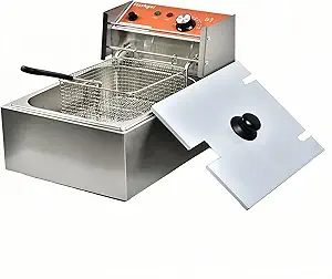 Commercial Deep Fryer with Basket – 6 to 12L Capacity
