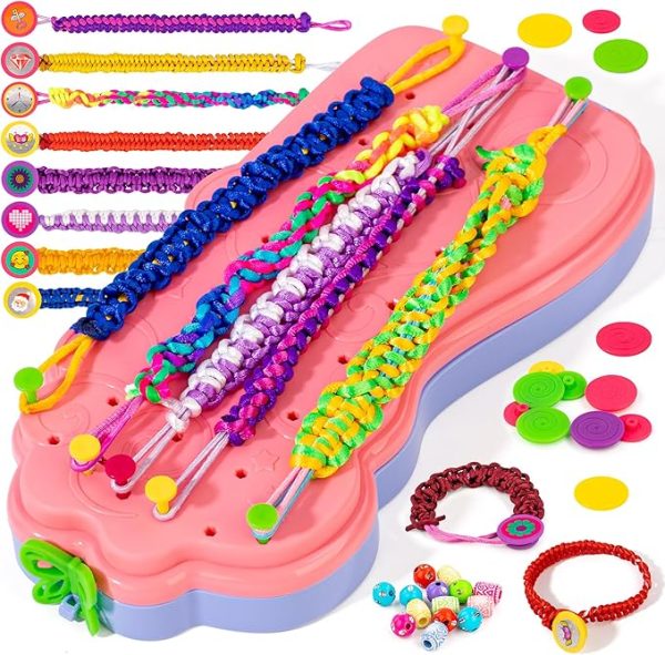 Friendship Bracelet Making Kit for Girls Ages 6-12 – Arts & Crafts Craft Kit, Fun DIY Toy, Perfect Christmas Gift Idea