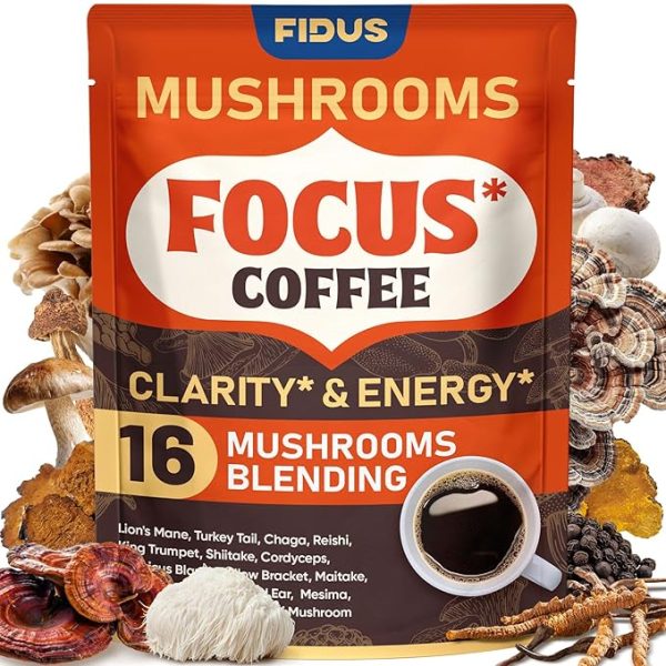 Fidus 16-in-1 Mushroom Coffee – 50 Servings
