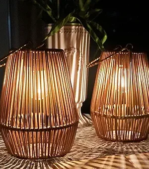 KagoLing Solar Lanterns – Outdoor Waterproof Hanging Solar Lights (2-Pack)