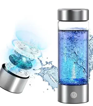 Portable Hydrogen Water Bottle – 3000PPB Rechargeable Hydrogen Water Generator with SPE & PEM Technology, Ideal for Exercise, Travel, Home & Office (1 Piece)