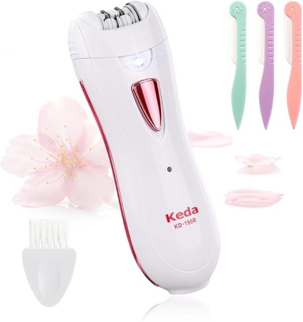 Smooth Glide Epilator for Women – Rechargeable Facial & Body Hair Remover