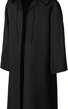 EONPOW Hooded Wizard Tunic Robe – Halloween Cosplay Cloak Costume