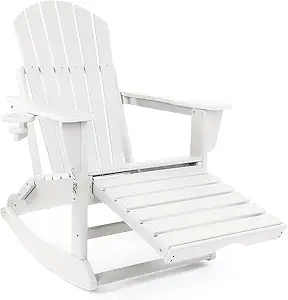 FUNBERRY 4-in-1 Adirondack Rocking Chair