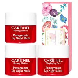 Korean Beauty Lip Sleeping Mask – Pomegranate, 5g (Set of 3) | Hydrating Lip Gloss for All-Day Softness