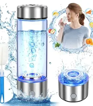 2025 Upgraded Hydrogen Water Bottle – Advanced SPE & PEM Technology | 420ml (14oz) Portable Hydrogen Water Generator | Ideal for Office, Travel, Fitness & Daily Hydration