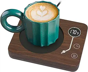 CEROBEAR Coffee Mug Warmer – Desk Beverage Warmer with 3 Temperature Settings (130℉/150℉/170℉) and Auto Shut-Off for Coffee, Tea, Milk, and More