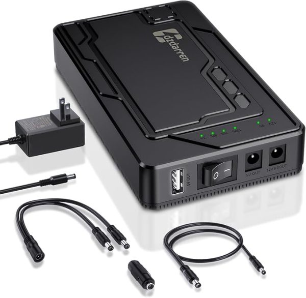 12V Rechargeable Lithium-Ion Battery Pack – 8000mAh | Portable Power Bank with 5V/9V/12V Output