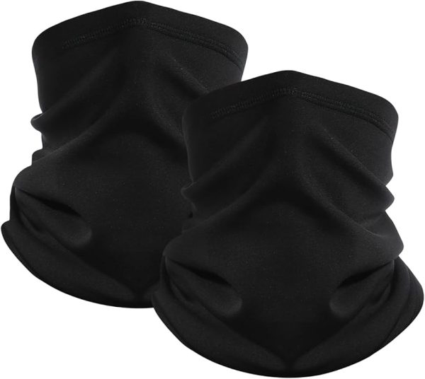 2-Pack Neck Warmer Gaiters for Men & Women – Windproof Face Mask & Scarf for Cold Weather Winter Accessories