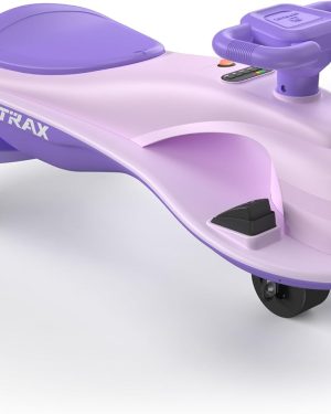 Gotrax WG1 Electric Wiggle Car for Kids – 12V Battery with Up to 120 Minutes of Playtime, Built-in Music Speaker & Flashing Rear Wheels, Battery Level Display, Easy Assembly, Pedal Throttle – Fun Crazy Cart Gift for Ages 3+, Supports up to 132 lbs