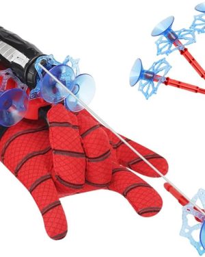 Spider Web Shooter Gloves – Superhero Wrist Launcher Toy, Fun Educational Playset for Kids, Perfect for Parties, Cosplay, and Gifts